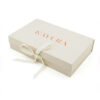 Folding Rigid Skincare Gift Box with Ribbon Tie Closure