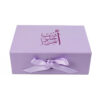 Lavender Rigid Mother's Day Gift Box with Satin Lining