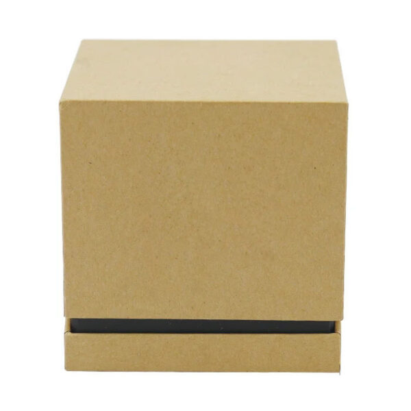 Logo Printed Kraft Hinged Candle Box with Black Inner Tray Logo Printed Kraft Hinged Candle Box with Black Inner Tray