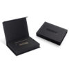 Luxury Black Magnetic Membership Card Box with Card Insert