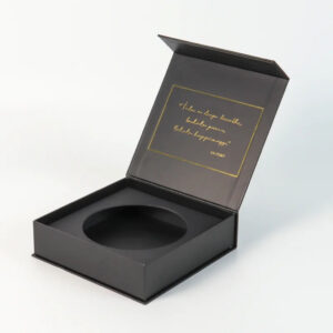 Magnetische wierookhouder in geschenkverpakking met ronde schuimrubberen inleg