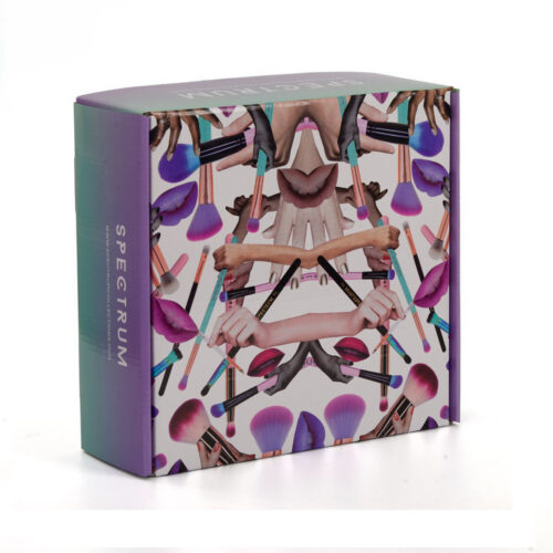 Printed Makeup Brush Mailer Box with Gradient Tuck Flap Printed Makeup Brush Mailer Box with Gradient Tuck Flap