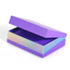 Purple Book Style Gift Box with Holographic Slotted Insert