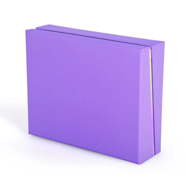 Purple Book Style Gift Box with Holographic Slotted Insert
