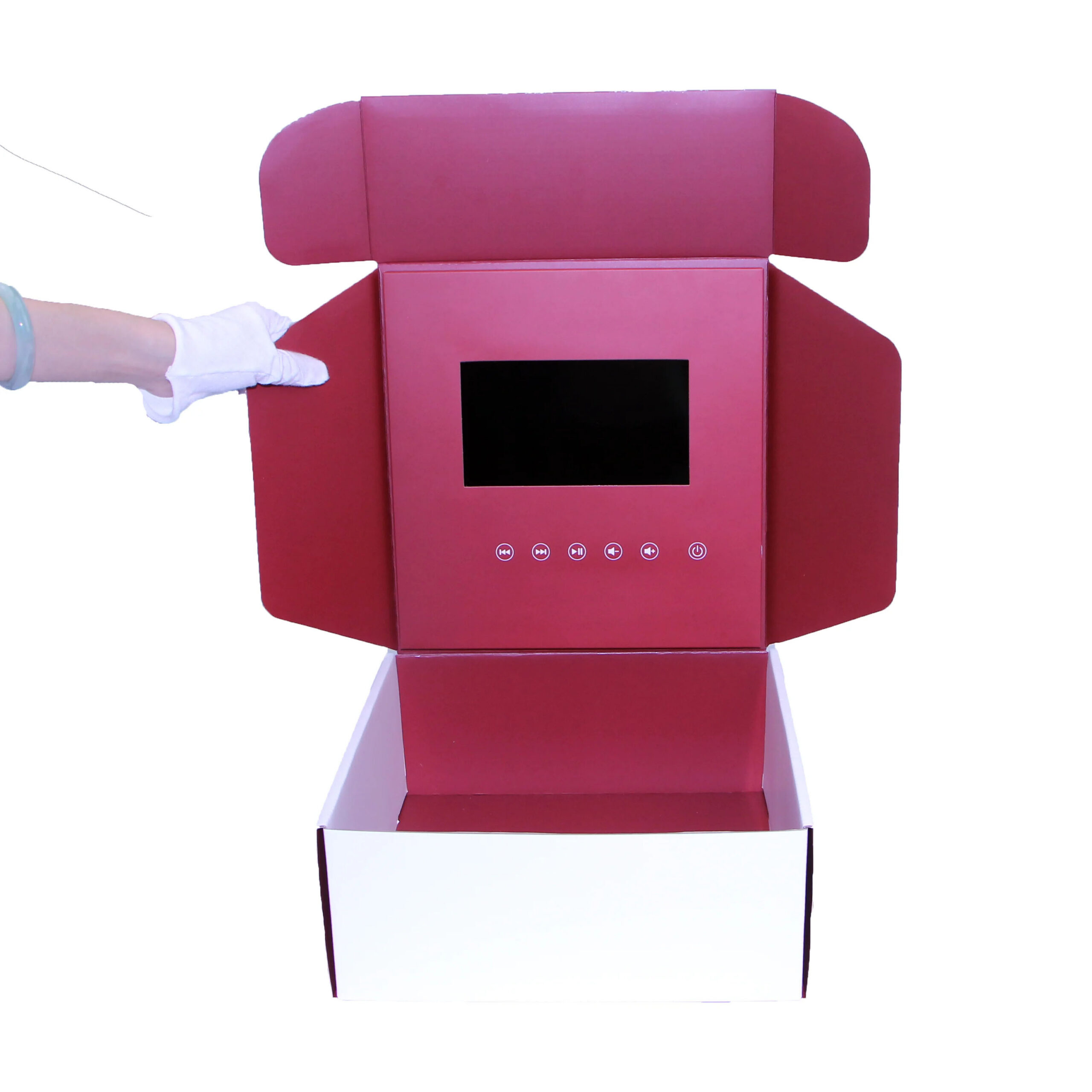 Shipping Mailer Boxes with Video LCD Screen