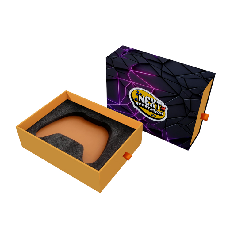 Verpakkingsdoos in ladevorm voor een spelconsole met eigen logo