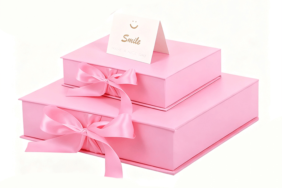 Op maat gemaakte, hoogwaardige roze magnetische geschenkverpakking