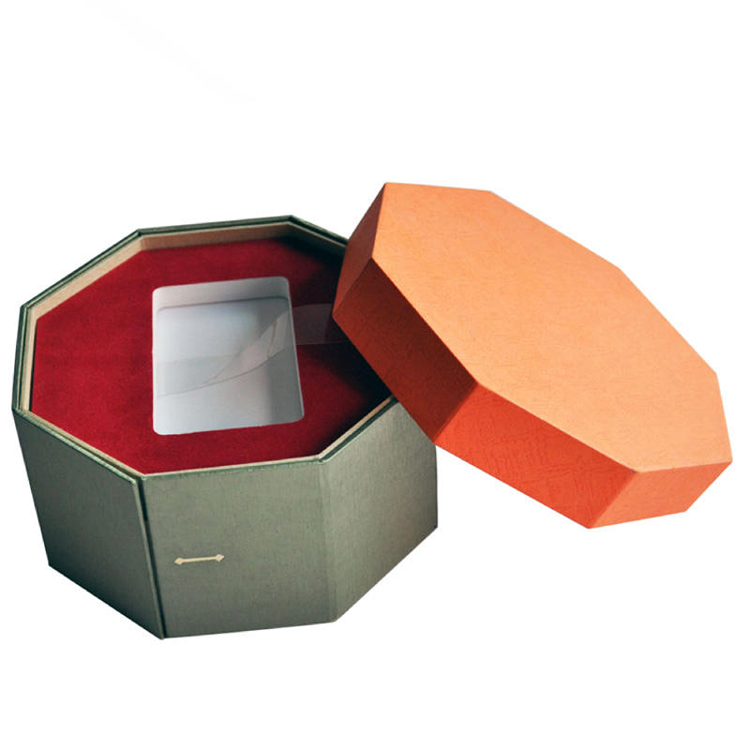 Octagon-geschenkdozen van hard karton - Geschenkdozen voor sieraden